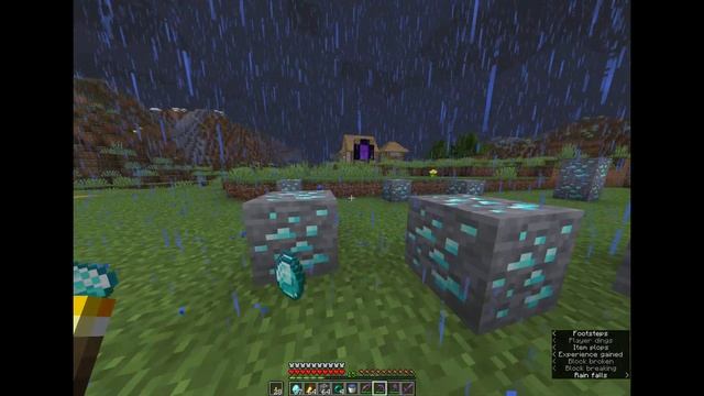 Minecraft Diamond Rain Really 1000 percent mod java endition смотреть онлайн