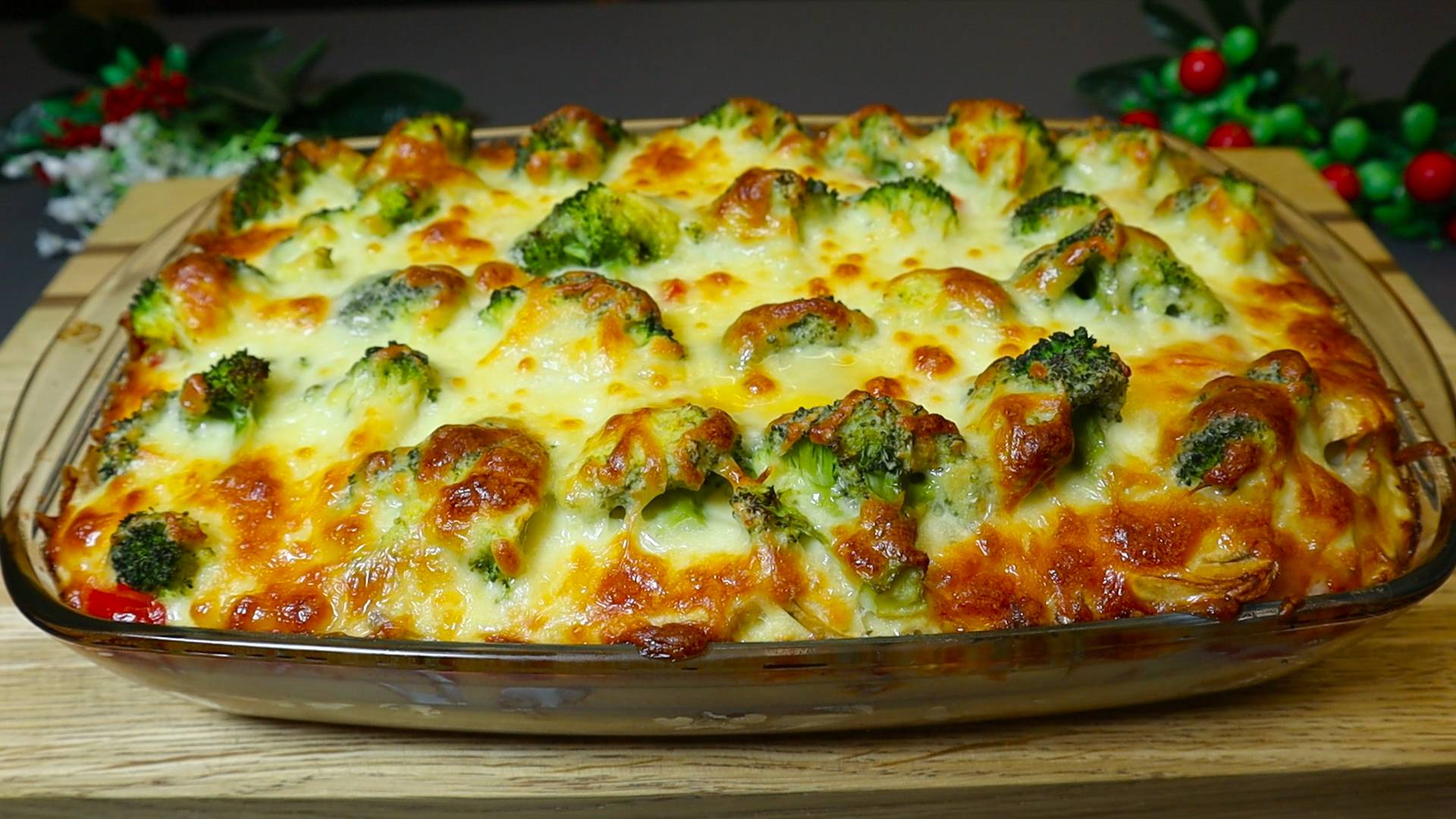 Очень вкусно! Готовится за считанные минуты. Овощная запеканка с брокколи. Вкусный и здоровый ужин.