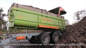 Полуприцеп тракторный ПСКТ-15 «Хозяин» в работе