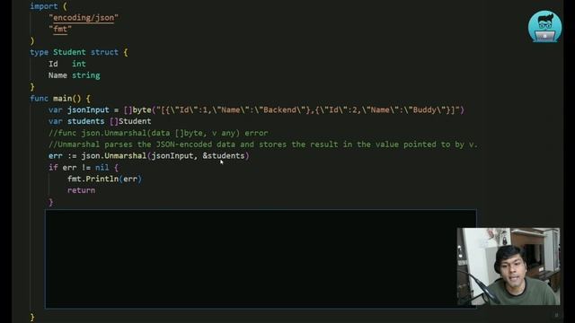 How to decode json in golang ? | Decode json golang | golang tutorial смотреть онлайн