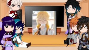 Past Genshin Impact react to traveler (last part, male mc)