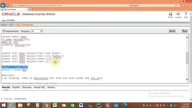 Practical NO. 6: Sql queries on arithmetic ,comparison logical ,set, between like operator смотреть онлайн