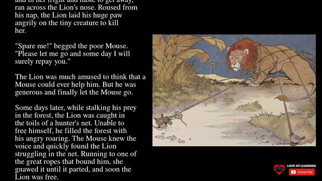 The Lion & the Mouse - Aesop's Fables смотреть онлайн