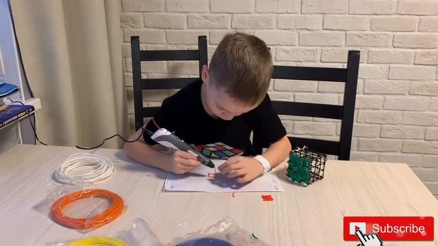 Creating Rubik's cube by 3D Pen, Создание кубика Рубика при помощи 3D ручки смотреть онлайн