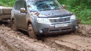 СУБАРУ ГРЯЗЬ ПРИЦЕП,субару форестер, субару рулит, танк, прорвемся, ФОРЕСТЕР