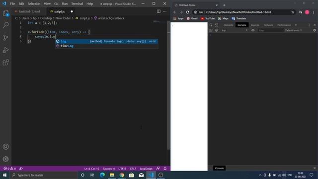 what is forEach() in javascript? смотреть онлайн