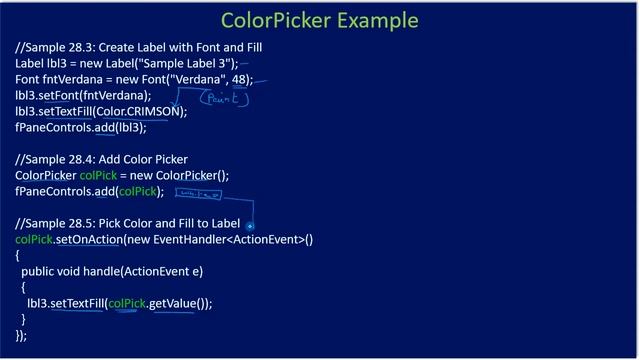 ColorPicker | Select Color Std, RGB, HSB | JavaFx GUI Tutorial #33 смотреть онлайн