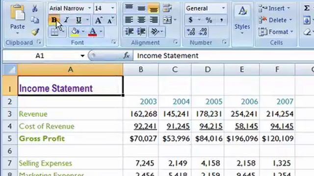 Format Cell Text in Excel 2007 смотреть онлайн