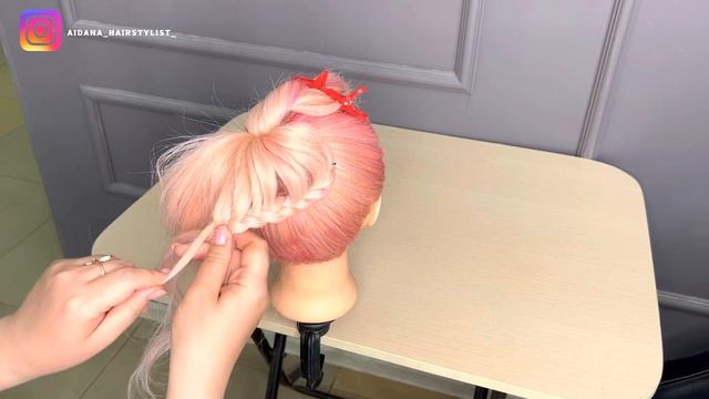 Косички. Прическа. Косички на длинные волосы. Косички на средние волосы. Pigtails смотреть онлайн