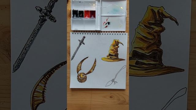 Как нарисовать метлу Гарри Поттера смотреть онлайн