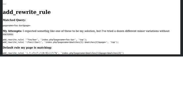 Wordpress: add_rewrite_rule - Page Slug from "/foo-bar/" to "/foo/bar/" (2 Solutions!!) смотреть онлайн