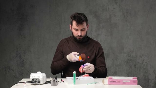 Тест композитного материала - CharmFil Plus ( Часть 1 - Реставрация ) смотреть онлайн