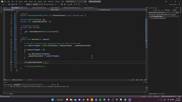 Emit Resource GameObject from Particle System ~ Making a Resource Gathering Game in Unity ~ Part 12 смотреть онлайн