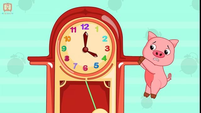 Hickory Dickory Dock | Funny Cartoon Video And Rhymes For Preschool Children | 4K