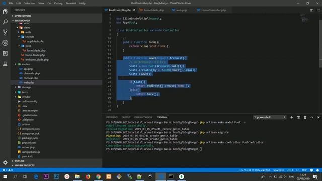 #2 Laravel MongoDb CRUD Basic смотреть онлайн