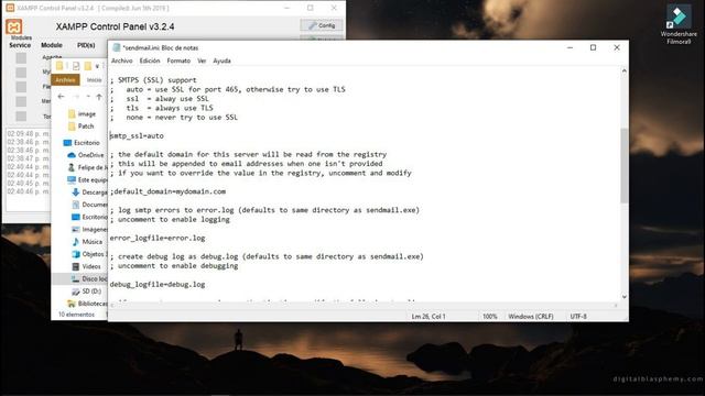 ¿Cómo configurar XAMPP para enviar correos electrónicos? | Sendmail смотреть онлайн