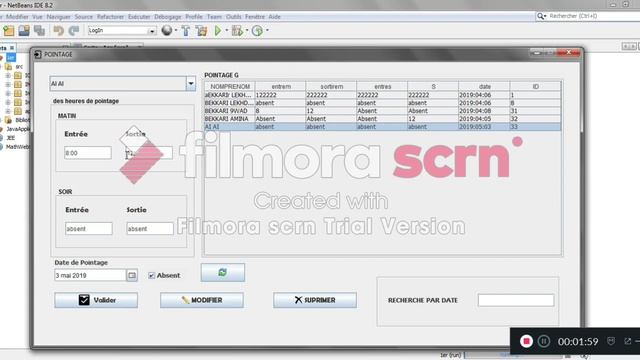 APPLICATION JAVA AVEC CODE SOURCE [GESTION PERSONNEL JAVA+MYSQL ] смотреть онлайн