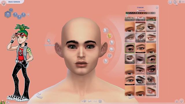 DEUCE GORGON - THE SIMS 4 MONSTER HIGH CAS SERIES смотреть онлайн