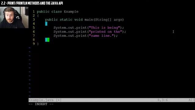 2 2 print and println Methods and the Java API смотреть онлайн