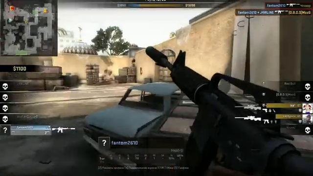Counter Strike : GO / Dust 2 / Соревноват режим/ 1 vs 5 и разминирование бомбы смотреть онлайн