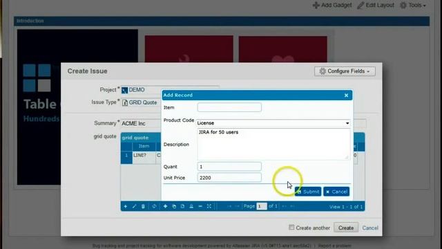 Creating quotes with JIRA and the table grid plugin смотреть онлайн