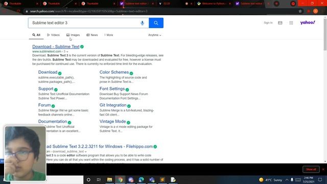 INSTALLING PYTHON AND SUBLIME TEXT EDITOR 3 (WINDOWS 10) смотреть онлайн