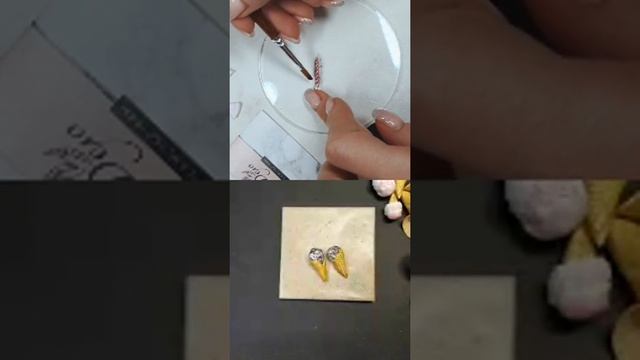 МК мороженое в рожке из полимерной глины. Эфир
