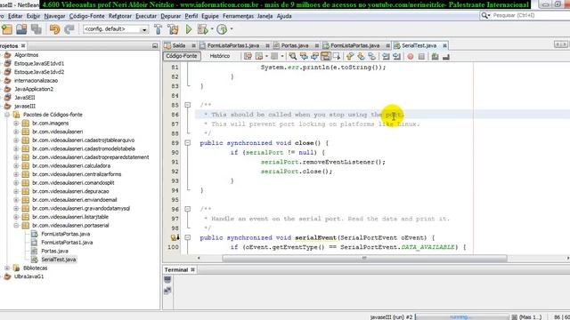 aula 4714 javaseIII explicando codigo de leitura dados da serial THREAD BufferedReader InputStream смотреть онлайн