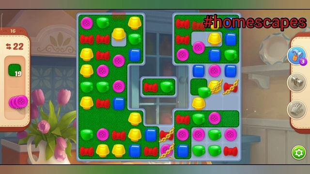 #homescapes прохождение игры делаю красный дом головоломка и 16-17 уровни