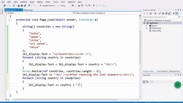 C# - ASP.NET - How to remove last comma from a string смотреть онлайн