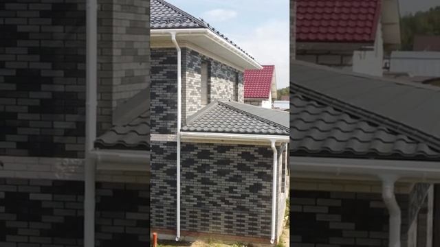 Серый фасад кирпич СИТИ БРИК Fashion Brick ЛИТОС #фасадныйкирпич #серыйфасад  #кирпичfashionbrick