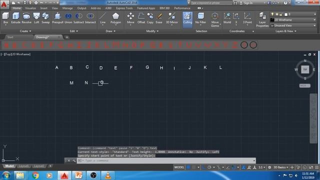INSERTING ALPHABETICAL TEXT IN A SINGLE CLICK IN AUTO CAD 2016 смотреть онлайн