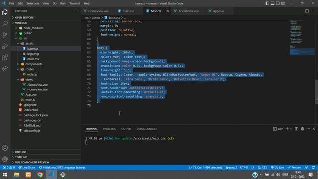 How to install Vue JS 3 & run the application | Install bootstrap | create pages in vue 3 смотреть онлайн