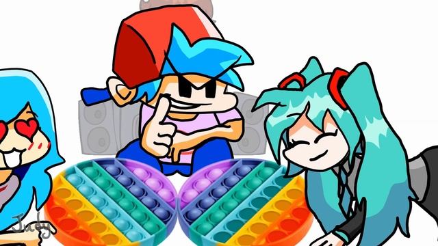 FNF Characters Tournament | POP-IT Battle | FRIDAY NIGHT FUNKIN ANIMATION | Compilation смотреть онлайн