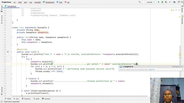 Java Thread :: Semaphore :: Concept with Example смотреть онлайн