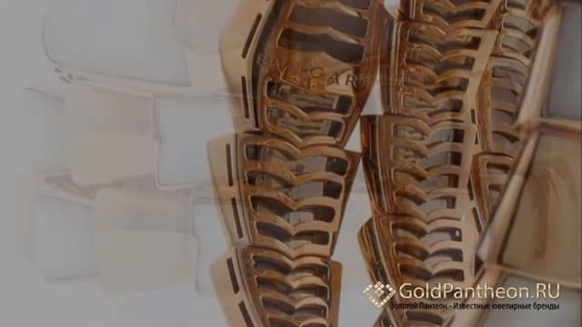 Золотой браслет в виде змеи украшенной жемчугом Bvlgari 504622 смотреть онлайн