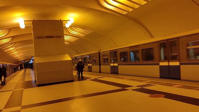 поезда Русичи на станции метро улица академика Янгеля смотреть онлайн