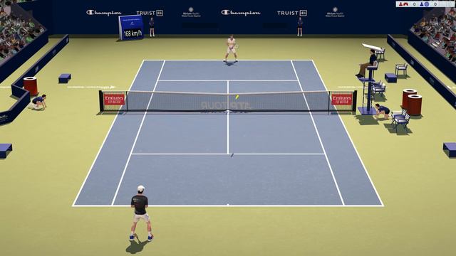 Djokovic Vs Medvedev Full Ace Tennis ATP250 R32 Winston Salem