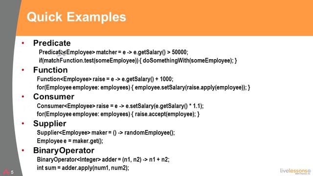 Lambda Building Blocks in java.util.function Overview смотреть онлайн
