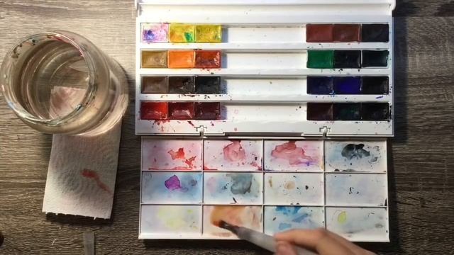 как рисовать АКВАРЕЛЬЮ как МАРКЕРАМИ/ Hannah Baker speedpaint смотреть онлайн