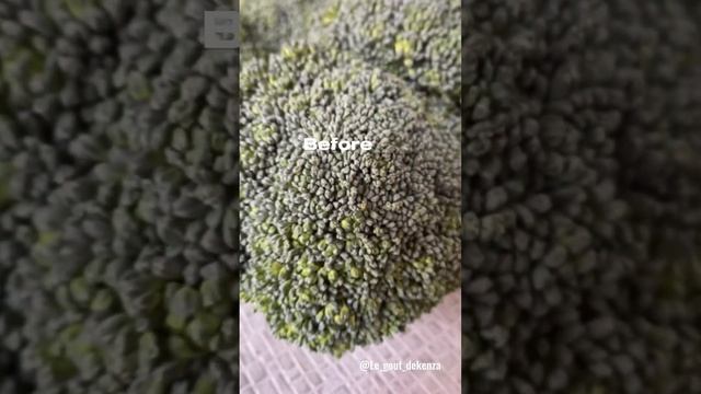 Before And After Broccoli Healthy Meal /Broccoli Soup Fast & Easy/soupe Au Brocolis Faciles & Simpl