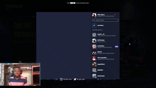 HOW TO ADD FRIENDS ON YOUR PC IN FIFA 22|PLAY FIFA 22 WITH FRIENDS ON PC|FIFA 22 ERROR FIX ON PC! смотреть онлайн