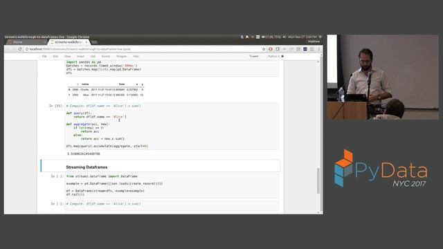 Matthew Rocklin - Streaming Processing with Dask смотреть онлайн