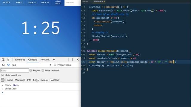 Vanilla JS Countdown Timer - #JavaScript30 29/30 смотреть онлайн