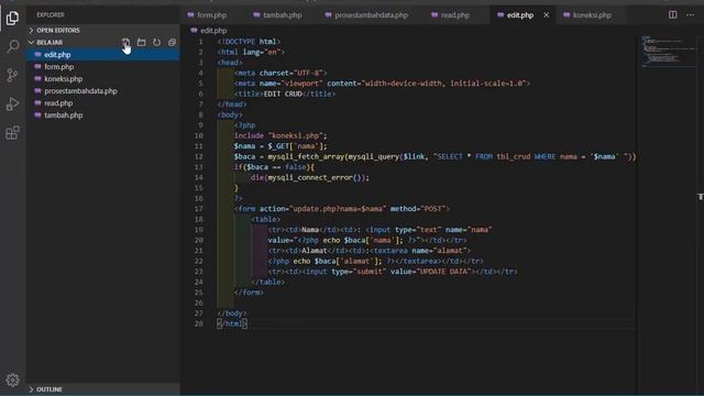 #18 PHP & MySQLi - Membuat CRUD PHP MySQLi (Bag.4) смотреть онлайн