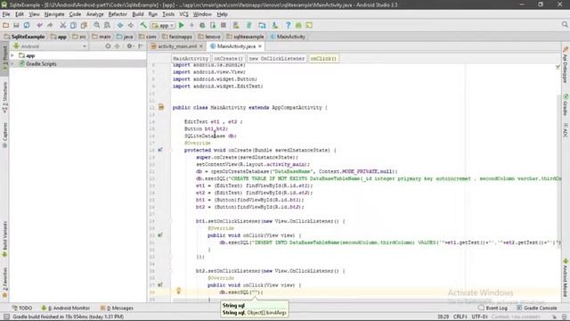 SQLite Database part3 delete the row смотреть онлайн