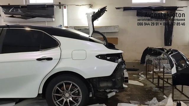 Поклейка виниловой пленки белый перламутр смотреть онлайн