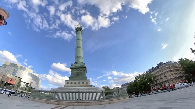 Place De La Bastille Paris walk tour смотреть онлайн