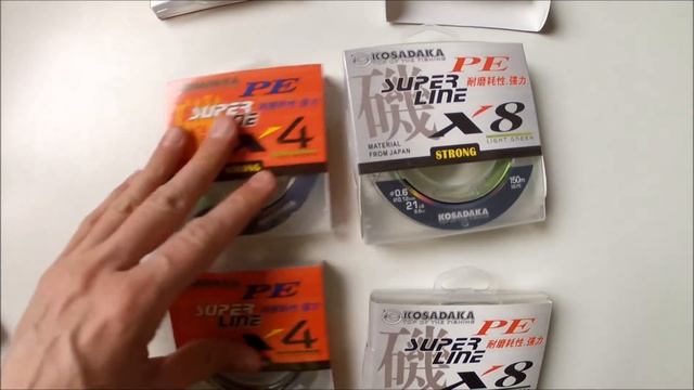 Плетеные шнуры Kosadaka Super PE X4 и X8. Бюджетные новинки. смотреть онлайн