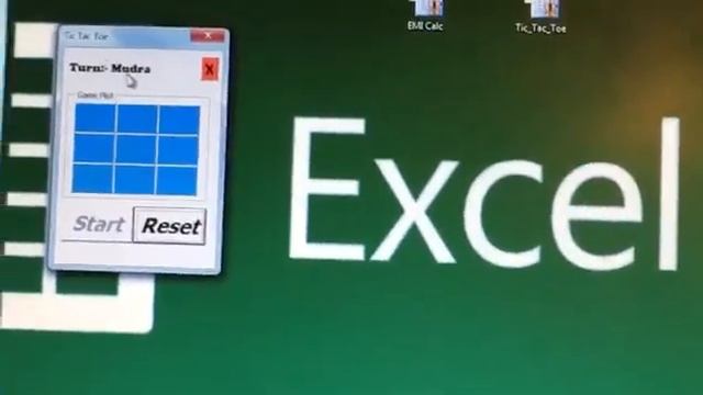 Mudra Playing Tic Tac Toe created in Excel смотреть онлайн